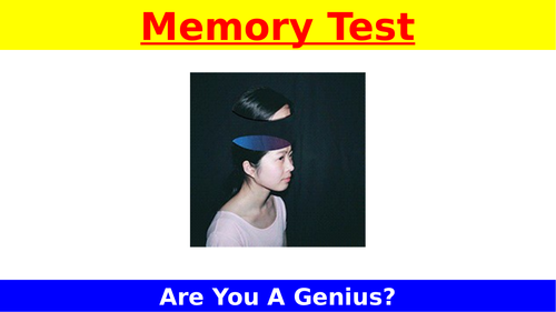 Memory Test | Are You A Genius?