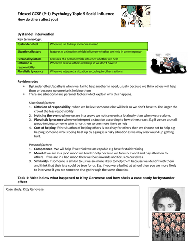 Edexcel 9-1 GCSE Psychology Topic 5 revision guide
