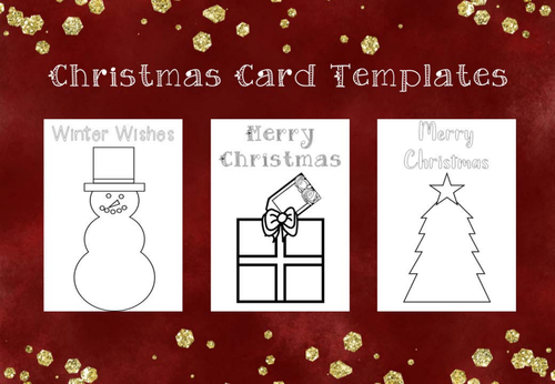 Christmas Cards - Colouring