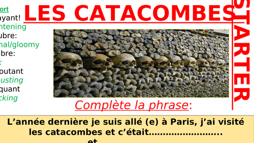 A past visit to Paris for  kinesthetic learners KS3  studio 2 module 2