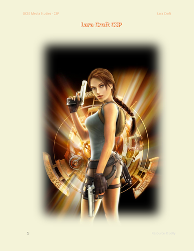 Lara Croft CSP Work sheet