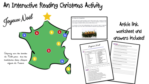 An Interactive Reading Activity- Christmas/ Noel- French A Level