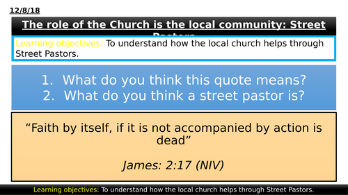 1.2.9 - Role of the Church in the Local Community: Street Pastors