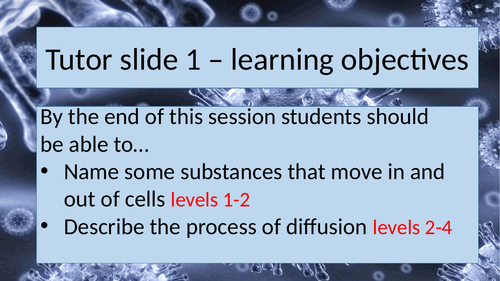 Movement of substances AQA Activate 1 lesson 8.2.4 Non-specialist friendly. KS3 Year 7