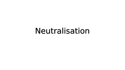 AQA KS4 Lesson 3 - Neutralisation and Titration