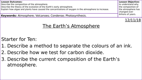 The Earth's Early Atmosphere