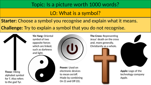 What is a symbol? - Symbolism Lesson Ethics/RE