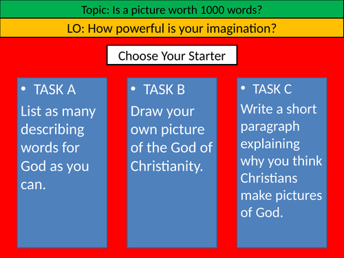 How powerful is your imagination? - Symbolism Lesson Ethics/RE