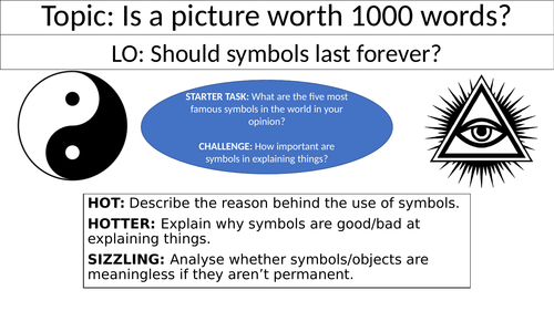 Should symbols last forever? - Symbolism Lesson Ethics/RE