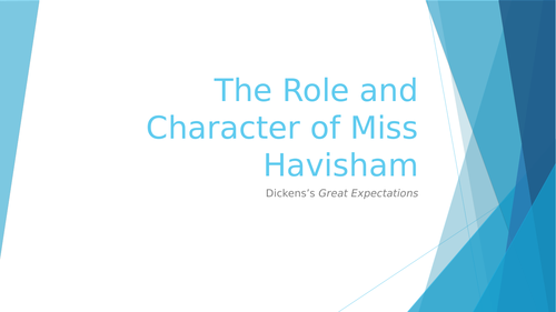 The Role and Character of Miss Havisham