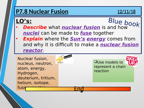 AQA GCSE 9-1 Physics P7.8 Nuclear Fusion