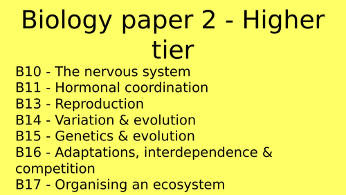 AQA Combined Science Biology Paper 2 Flashcards