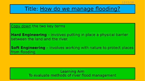How is river flooding managed?