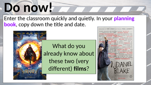 AQA Media Studies CSP (Film Industry - 'Doctor Strange' & 'I, Daniel Blake')