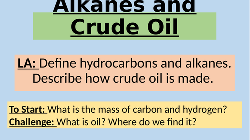 AQA Topic C2 - C9 Crude Oil and Fuels