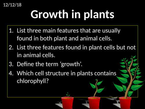 CB2c (SB2c) Growth in Plants