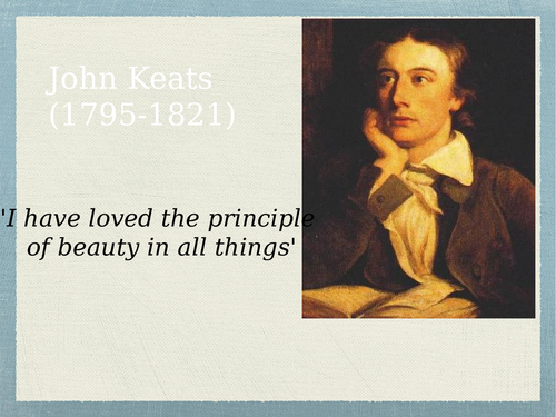 PPT - John Keats - Intro and Brightstar