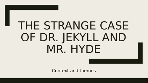 Jekyll and Hyde context