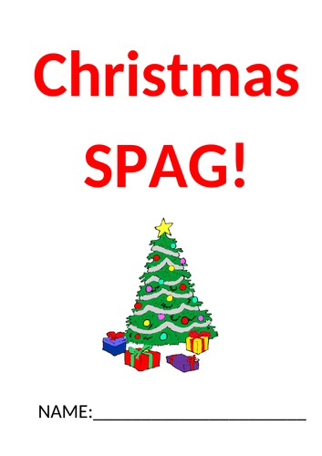 Christmas themed SPAG activity (SATs style questions).