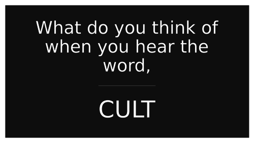 Cults and Religions, What's the Difference?