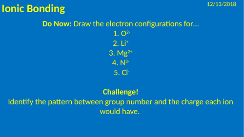 Ionic Bonding