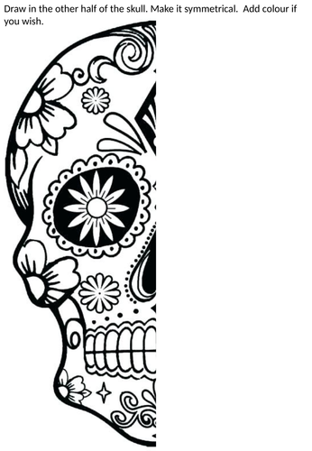 Art cover work skull day of dead