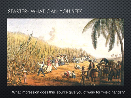 Life of a slave - two lessons