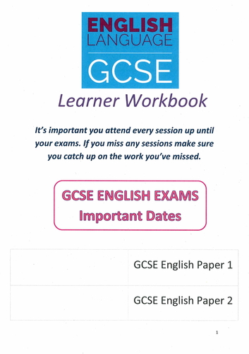 GCSE English Language Workbook