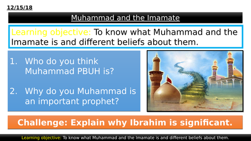 1.3.9 - Muhammad and the Imamate