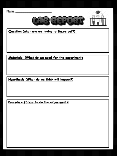 Simple Lab Report Template