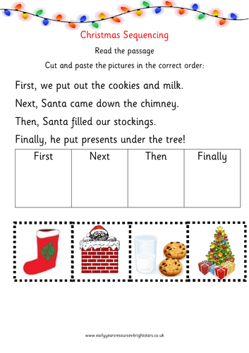 Christmas Santa Sequencing | Teaching Resources