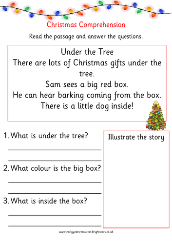 Christmas Comprehension