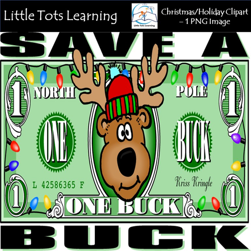 Christmas Clip Art - Christmas Money - Personal and Commercial Use