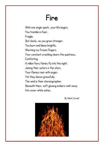 Fire Safety Poem Preschool