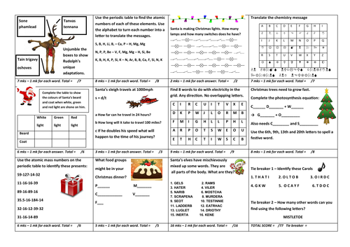 Christmas Science Challenge | Teaching Resources