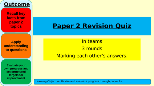 AQA Physics Paper 2 Revision Quiz