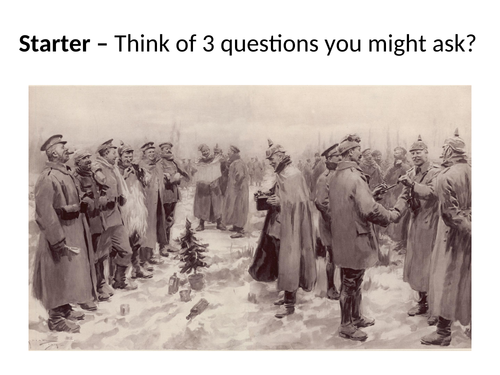The Christmas Truce 1914 - A Day That Shook the World Lesson