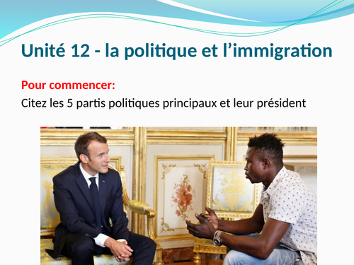 La politique et l’immigration - introduction (unit 12 - A-level)