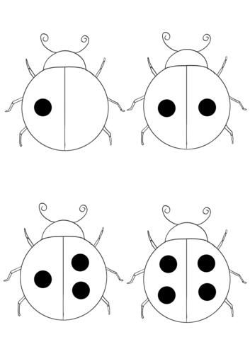 Minibeasts: Ladybirds Counting Spots 1-20