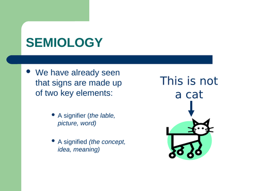 Semiotics explained..