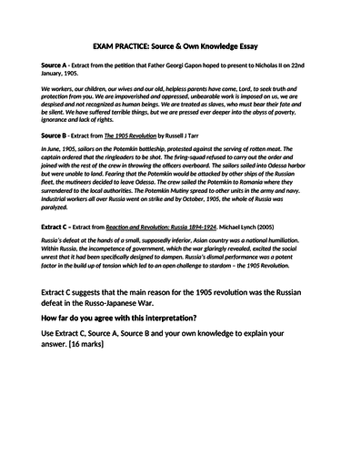 3. How did the Tsar survive a revolution in 1905?