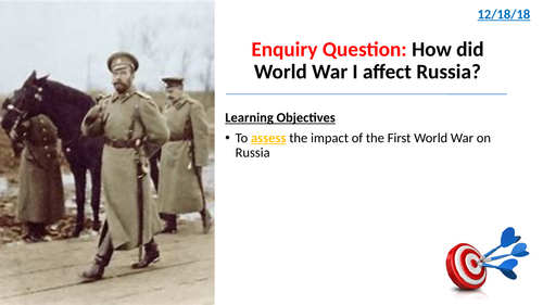 5. How did World War I affect Russia?