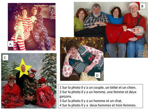 Describe a Christmas photo  Teaching Resources