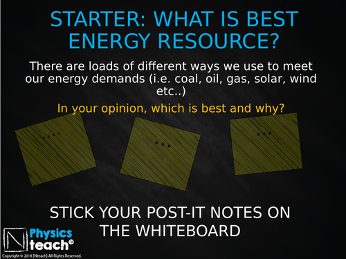 GCSE 9-1 AQA Physics 3.4/3.5 - Energy and Environment + Supply and Demand