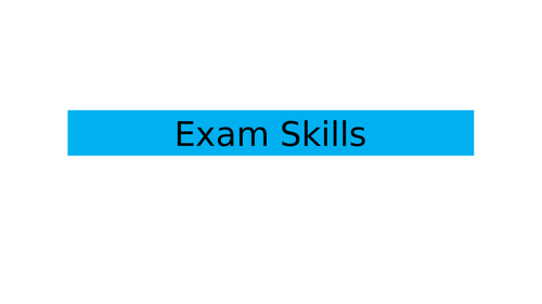 Component 3 Exam Skills BTEC Tech Award in Health and Social Care Level 1/2