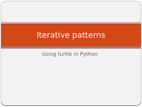 Turtle in Python - Iterative patterns