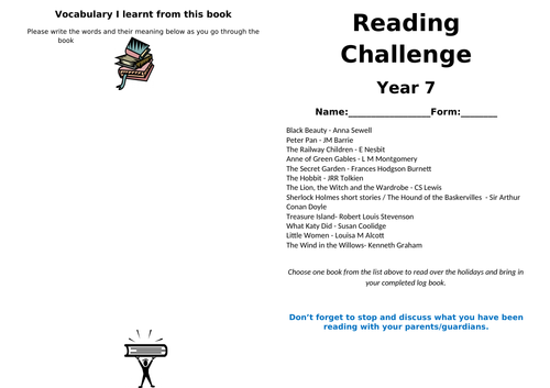 Reading challenge classics Year 7