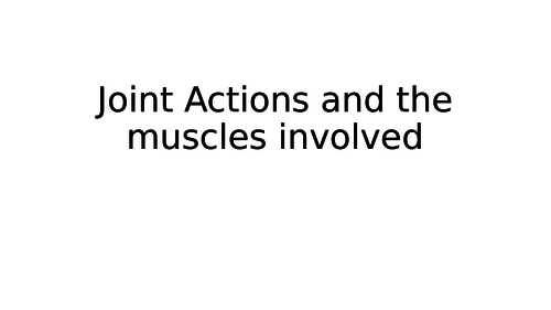 OCR A Level PE Intro to movement analysis including Wrist and ankle