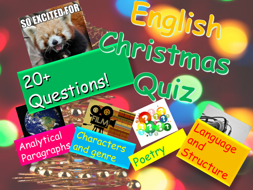 English Christmas Quiz  - FREE