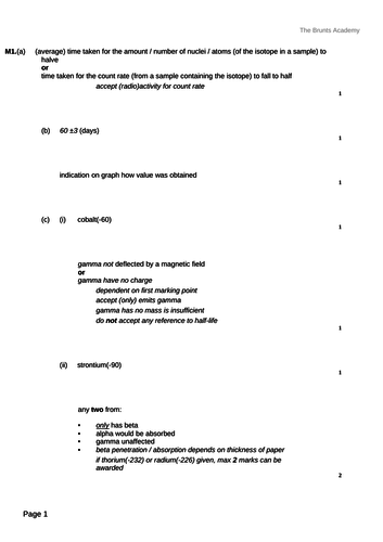 Atomic Structure - Lesson 10 - Revision Lesson and Assessment - Trilogy